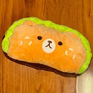 Rilakkuma Hamburger 🍔 Plush Zipper Pouch